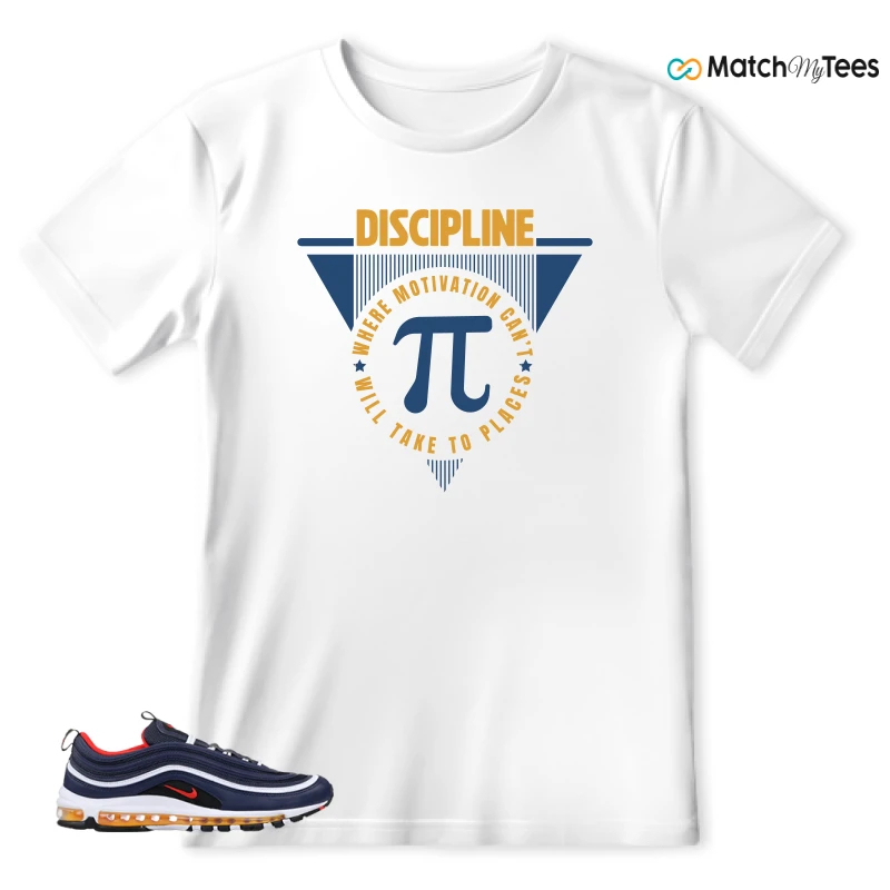 NIKE AIR MAX 97 MIDNIGHT NAVY HABANERO RED SNEAKER Matching Tees t-shirt