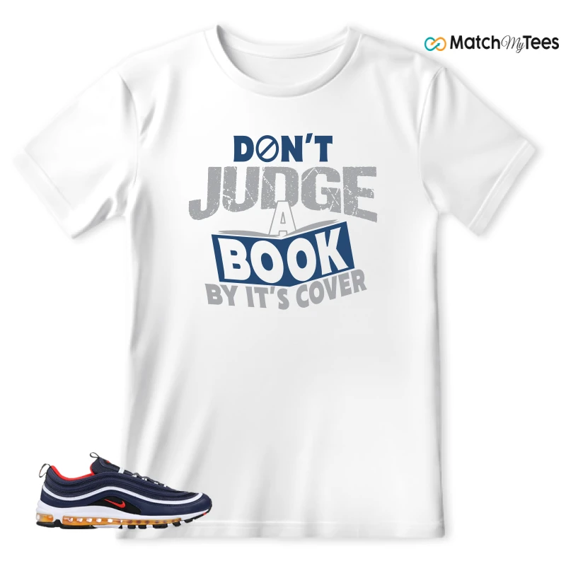 NIKE AIR MAX 97 MIDNIGHT NAVY HABANERO RED SNEAKER Matching Tees t-shirt