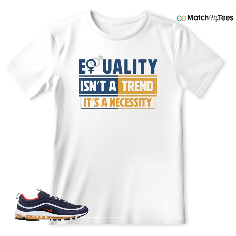 NIKE AIR MAX 97 MIDNIGHT NAVY HABANERO RED SNEAKER Matching Tees t-shirt