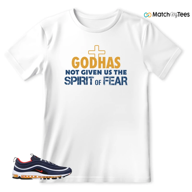 NIKE AIR MAX 97 MIDNIGHT NAVY HABANERO RED SNEAKER Matching Tees t-shirt