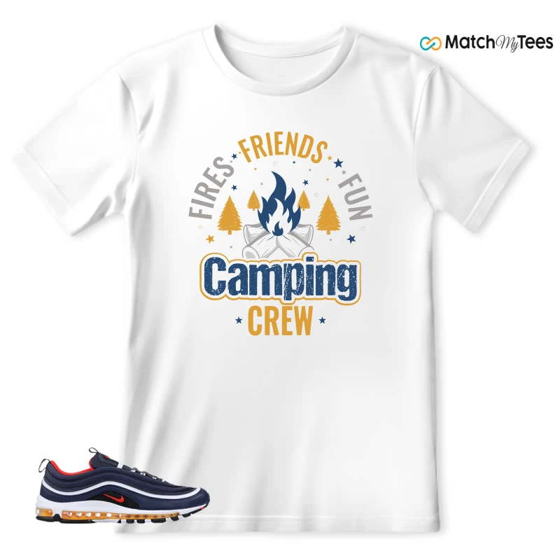 NIKE AIR MAX 97 MIDNIGHT NAVY HABANERO RED SNEAKER Matching Tees t-shirt