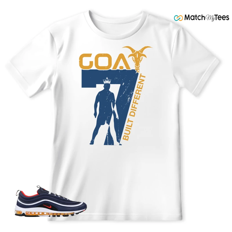 NIKE AIR MAX 97 MIDNIGHT NAVY HABANERO RED SNEAKER Matching Tees t-shirt