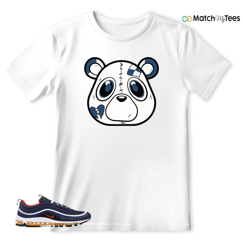 NIKE AIR MAX 97 MIDNIGHT NAVY HABANERO RED SNEAKER Matching Tees t-shirt