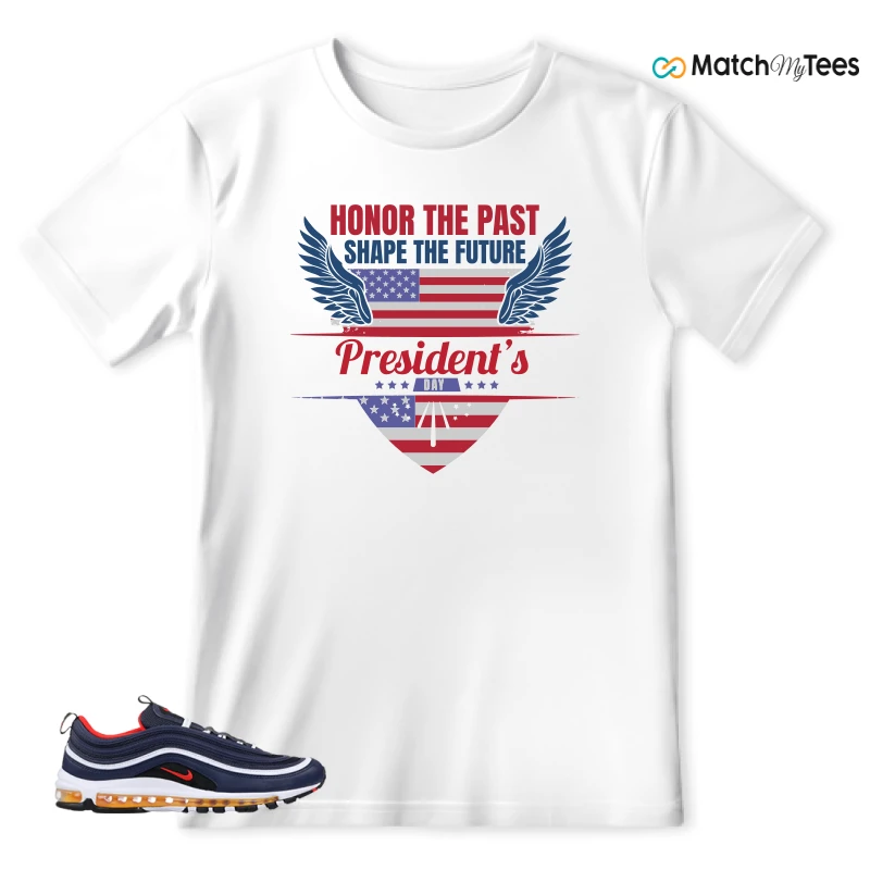 NIKE AIR MAX 97 MIDNIGHT NAVY HABANERO RED SNEAKER Matching Tees t-shirt