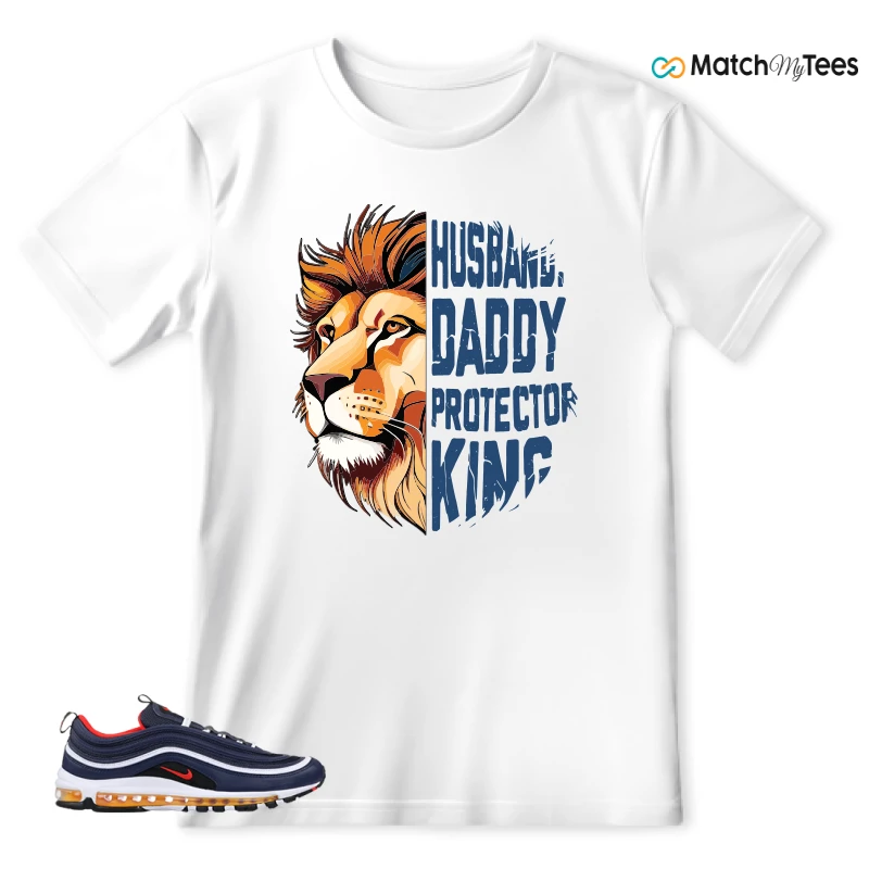 NIKE AIR MAX 97 MIDNIGHT NAVY HABANERO RED SNEAKER Matching Tees t-shirt