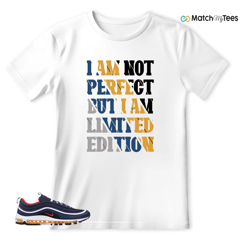 NIKE AIR MAX 97 MIDNIGHT NAVY HABANERO RED SNEAKER Matching Tees t-shirt