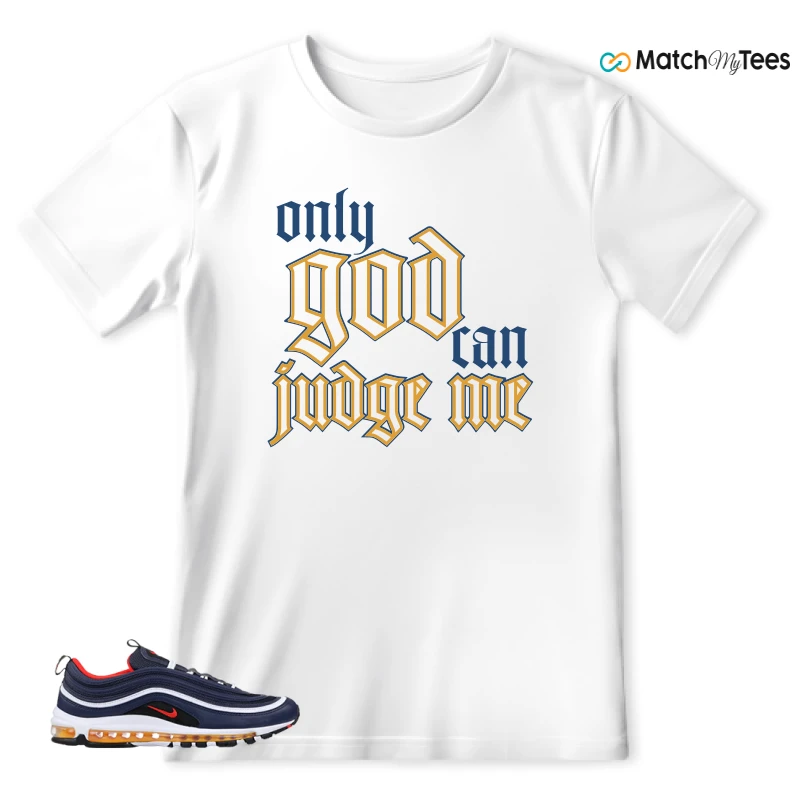 NIKE AIR MAX 97 MIDNIGHT NAVY HABANERO RED SNEAKER Matching Tees t-shirt