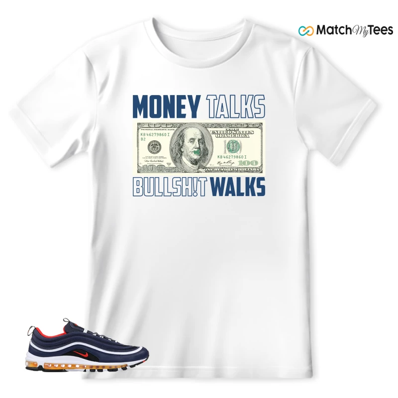 NIKE AIR MAX 97 MIDNIGHT NAVY HABANERO RED SNEAKER Matching Tees t-shirt