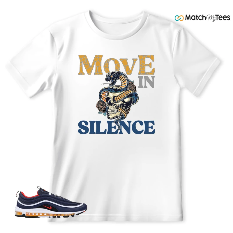 NIKE AIR MAX 97 MIDNIGHT NAVY HABANERO RED SNEAKER Matching Tees t-shirt