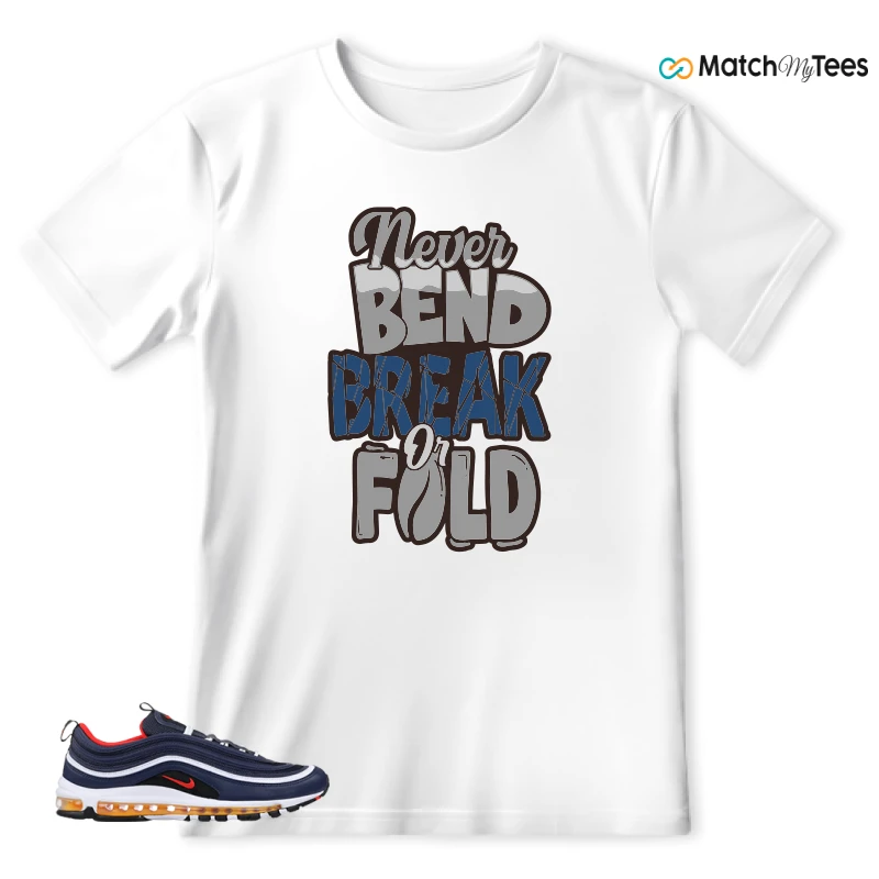 NIKE AIR MAX 97 MIDNIGHT NAVY HABANERO RED SNEAKER Matching Tees t-shirt
