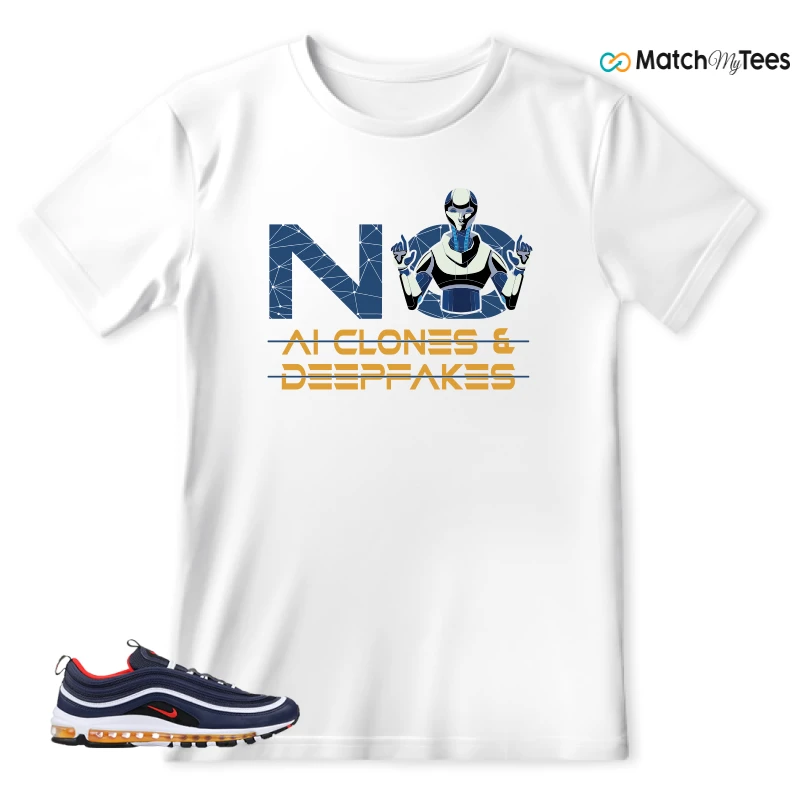 NIKE AIR MAX 97 MIDNIGHT NAVY HABANERO RED SNEAKER Matching Tees t-shirt