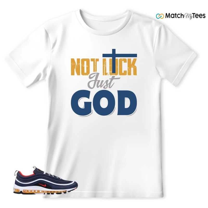 NIKE AIR MAX 97 MIDNIGHT NAVY HABANERO RED SNEAKER Matching Tees t-shirt