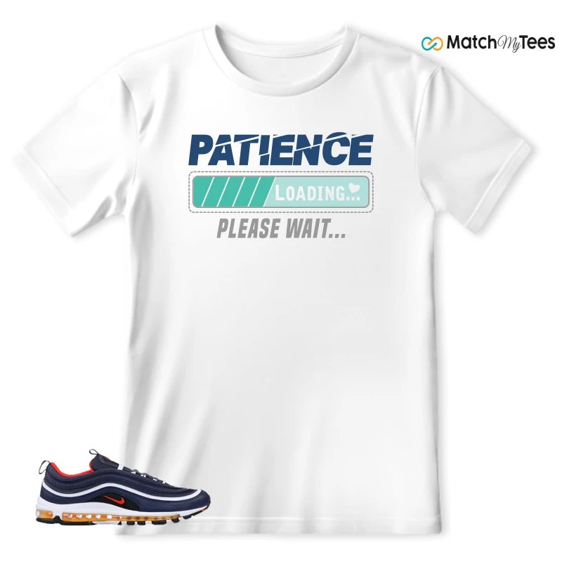 NIKE AIR MAX 97 MIDNIGHT NAVY HABANERO RED SNEAKER Matching Tees t-shirt