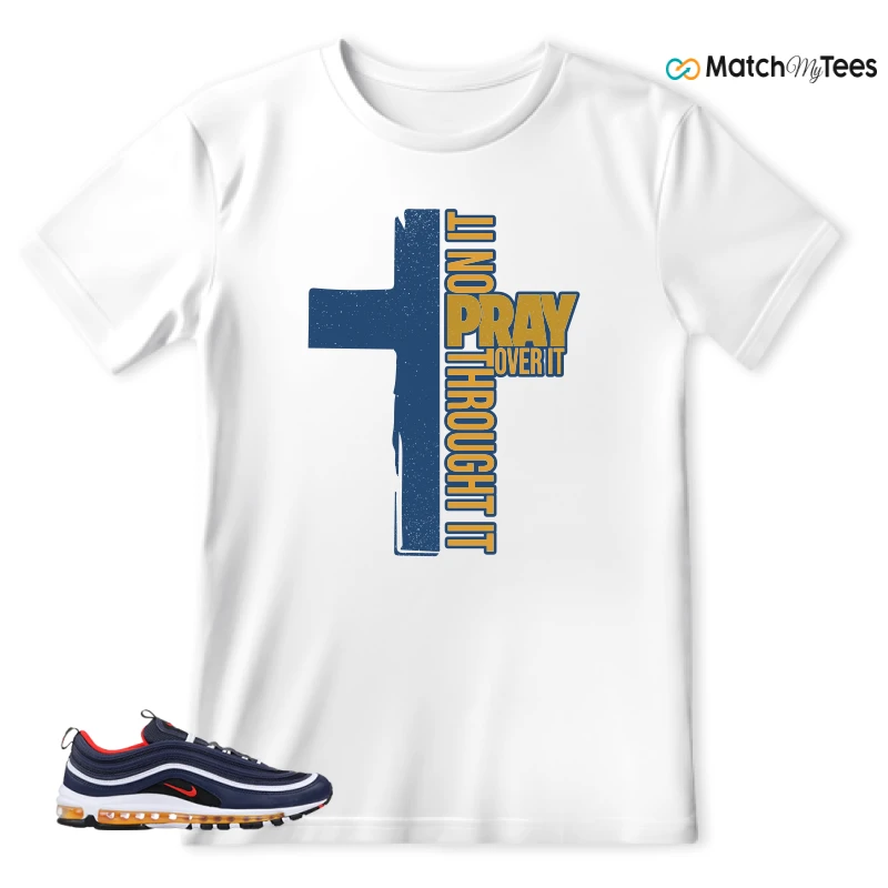 NIKE AIR MAX 97 MIDNIGHT NAVY HABANERO RED SNEAKER Matching Tees t-shirt