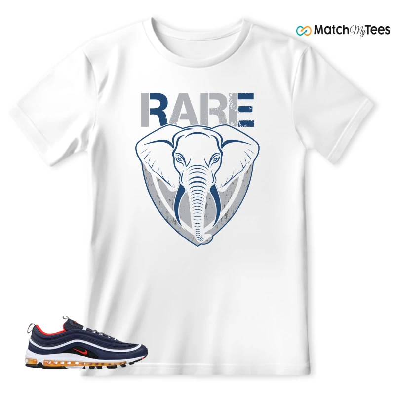 NIKE AIR MAX 97 MIDNIGHT NAVY HABANERO RED SNEAKER Matching Tees t-shirt