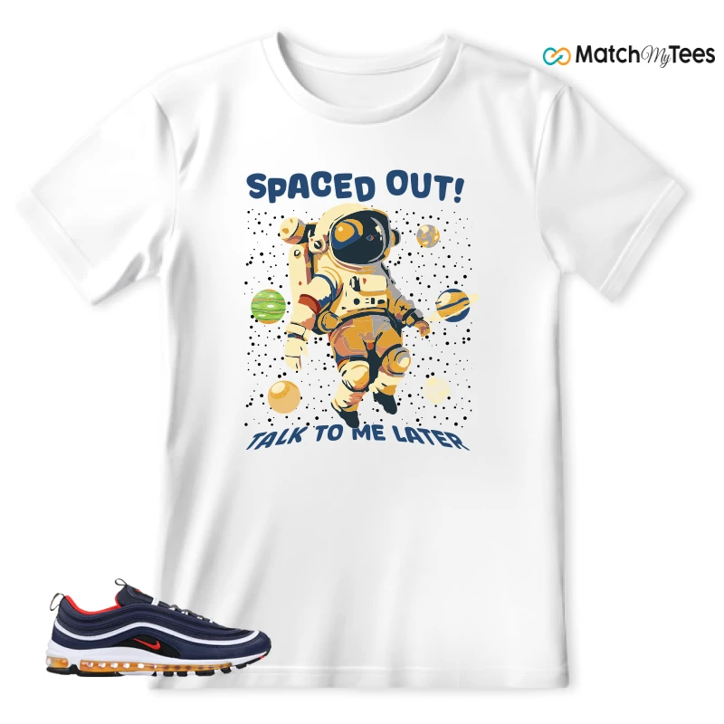 NIKE AIR MAX 97 MIDNIGHT NAVY HABANERO RED SNEAKER Matching Tees t-shirt