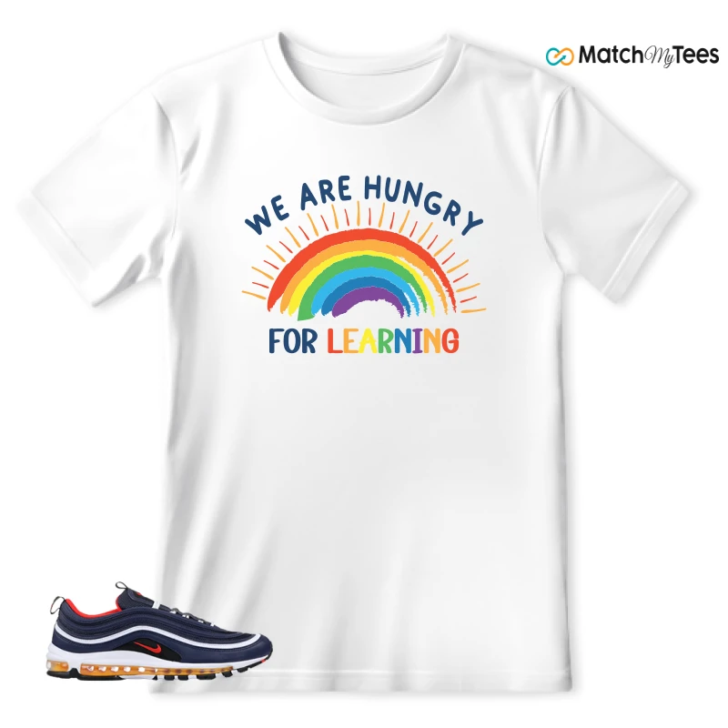 NIKE AIR MAX 97 MIDNIGHT NAVY HABANERO RED SNEAKER Matching Tees t-shirt