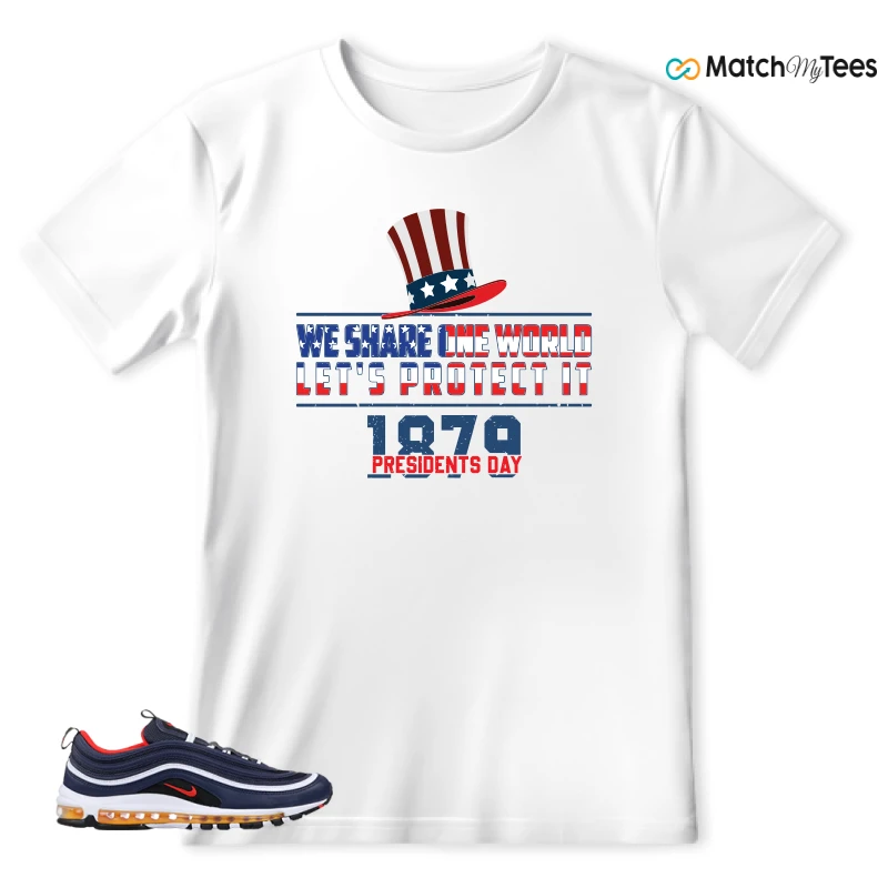 NIKE AIR MAX 97 MIDNIGHT NAVY HABANERO RED SNEAKER Matching Tees t-shirt