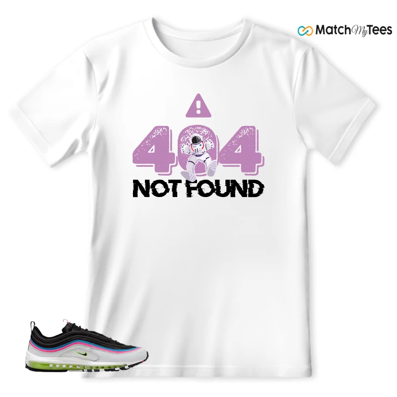 NIKE AIR MAX 97 NEON BLACK WHITE SNEAKER Matching Tees t-shirt