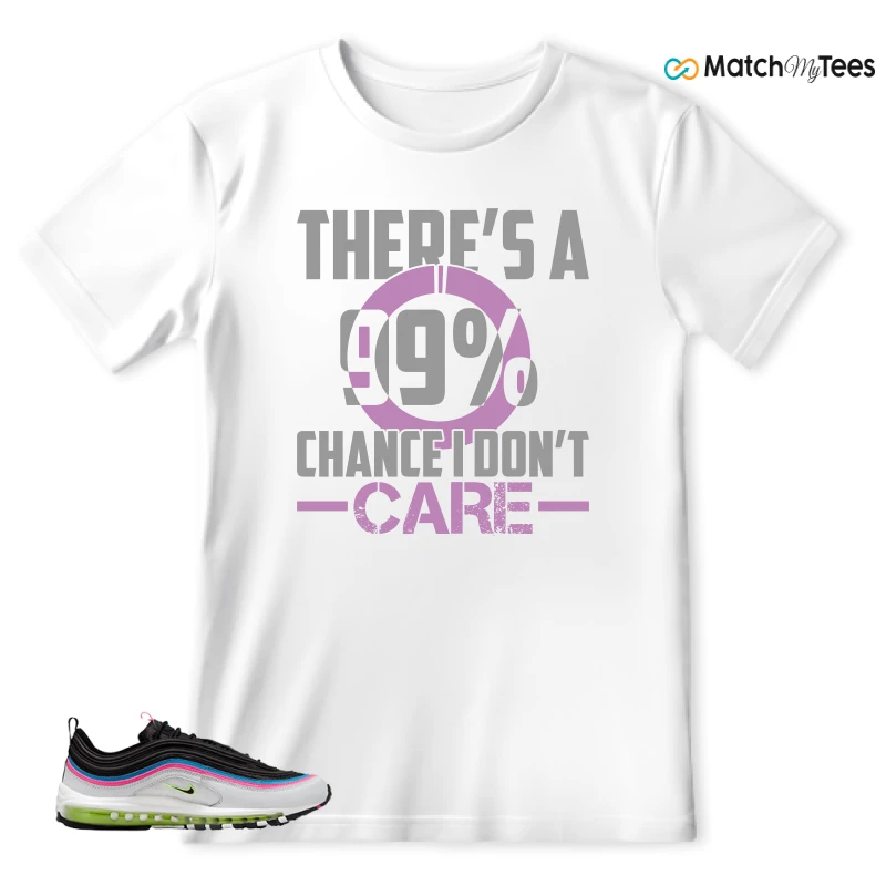 NIKE AIR MAX 97 NEON BLACK WHITE SNEAKER Matching Tees t-shirt