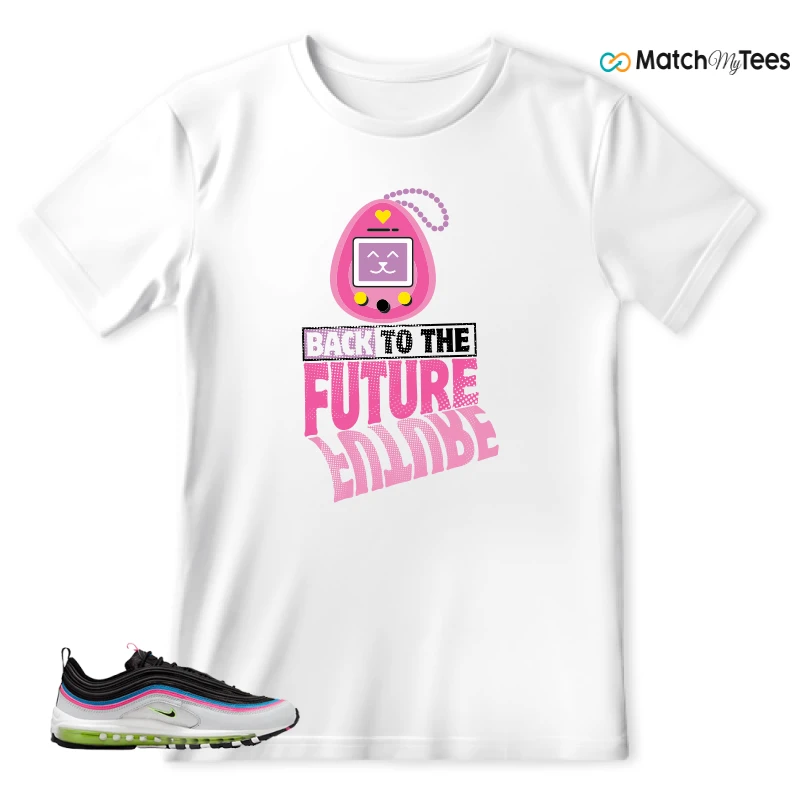 NIKE AIR MAX 97 NEON BLACK WHITE SNEAKER Matching Tees t-shirt