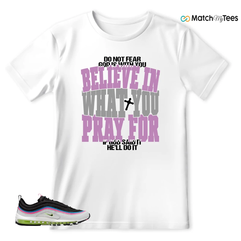 NIKE AIR MAX 97 NEON BLACK WHITE SNEAKER Matching Tees t-shirt