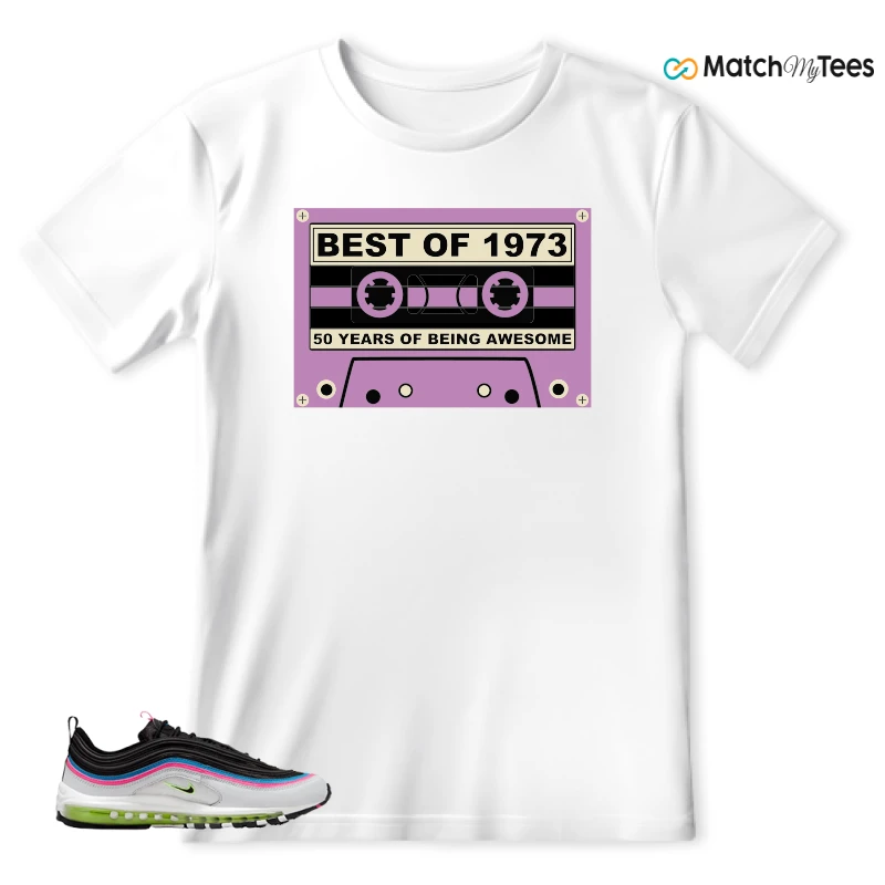 NIKE AIR MAX 97 NEON BLACK WHITE SNEAKER Matching Tees t-shirt