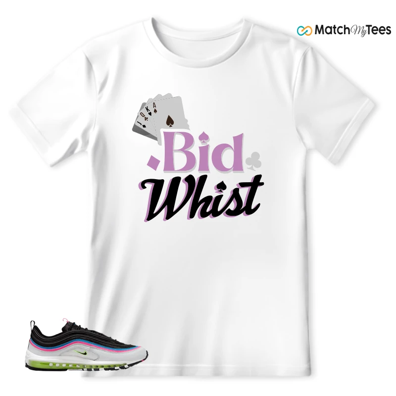 NIKE AIR MAX 97 NEON BLACK WHITE SNEAKER Matching Tees t-shirt