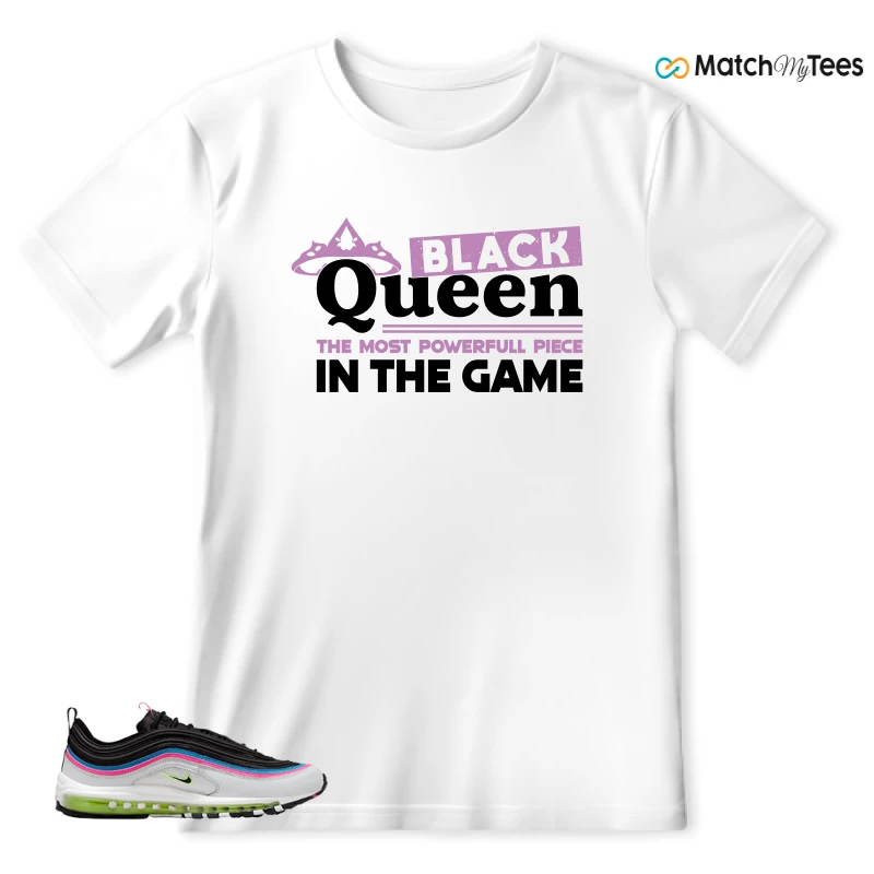 NIKE AIR MAX 97 NEON BLACK WHITE SNEAKER Matching Tees t-shirt