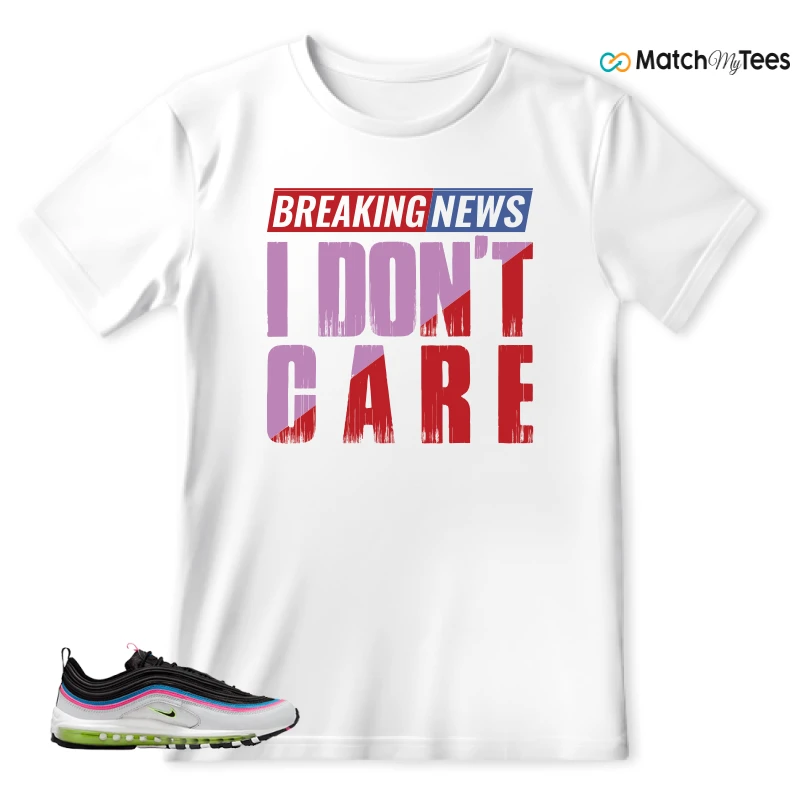 NIKE AIR MAX 97 NEON BLACK WHITE SNEAKER Matching Tees t-shirt