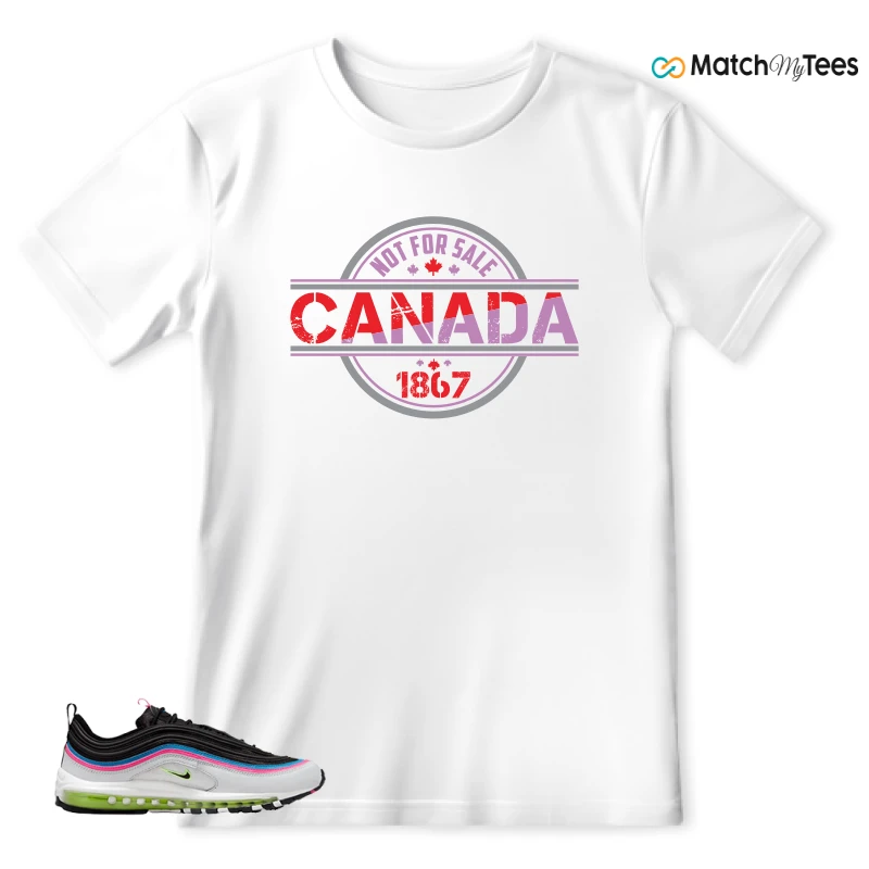 NIKE AIR MAX 97 NEON BLACK WHITE SNEAKER Matching Tees t-shirt