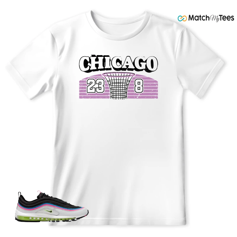 NIKE AIR MAX 97 NEON BLACK WHITE SNEAKER Matching Tees t-shirt