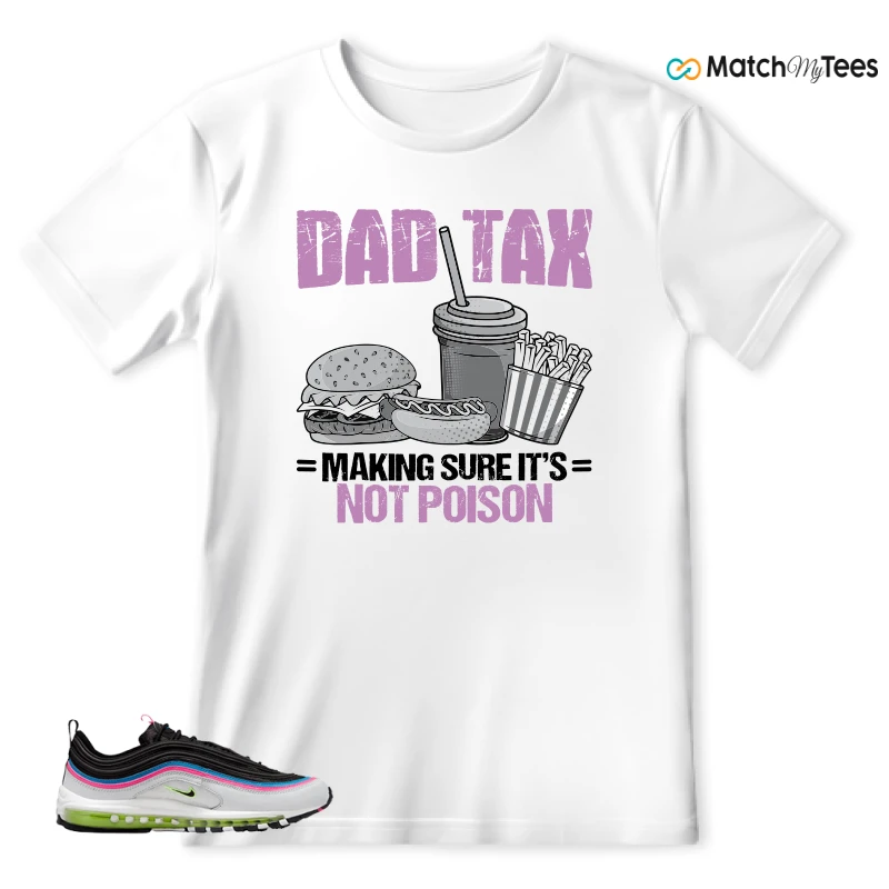 NIKE AIR MAX 97 NEON BLACK WHITE SNEAKER Matching Tees t-shirt