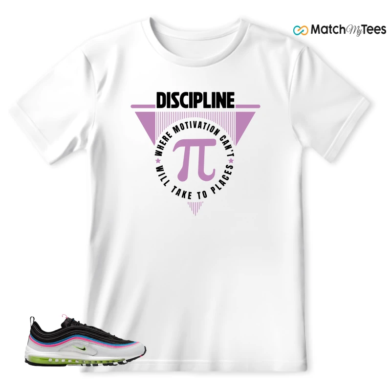 NIKE AIR MAX 97 NEON BLACK WHITE SNEAKER Matching Tees t-shirt