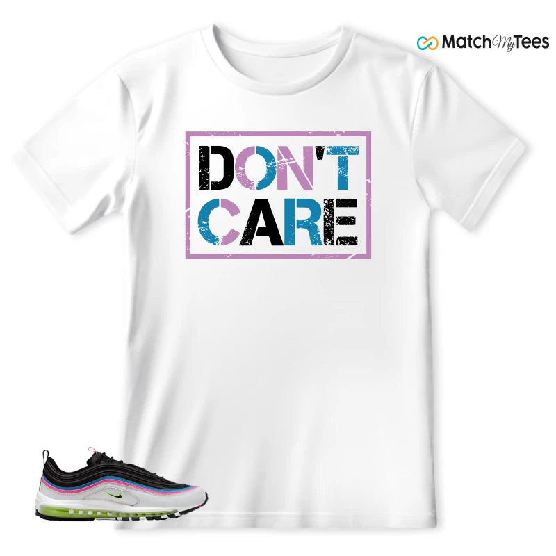 NIKE AIR MAX 97 NEON BLACK WHITE SNEAKER Matching Tees t-shirt