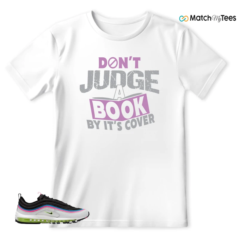 NIKE AIR MAX 97 NEON BLACK WHITE SNEAKER Matching Tees t-shirt