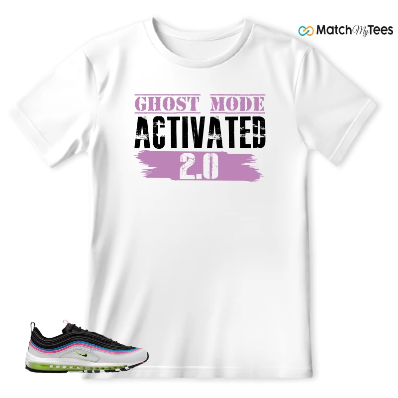 NIKE AIR MAX 97 NEON BLACK WHITE SNEAKER Matching Tees t-shirt