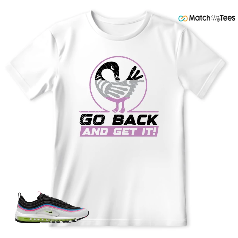 NIKE AIR MAX 97 NEON BLACK WHITE SNEAKER Matching Tees t-shirt