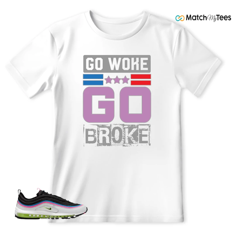 NIKE AIR MAX 97 NEON BLACK WHITE SNEAKER Matching Tees t-shirt