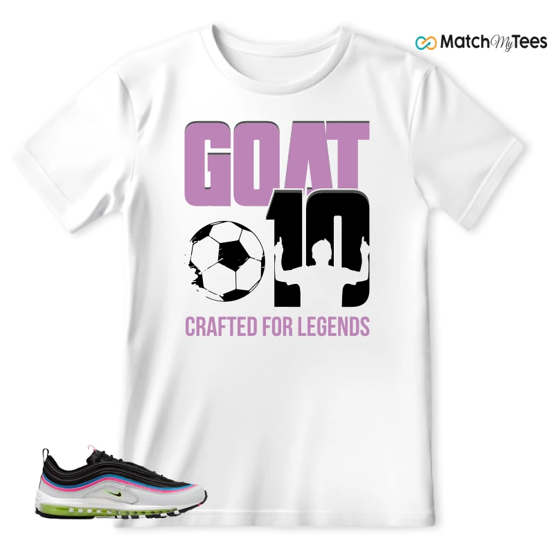 NIKE AIR MAX 97 NEON BLACK WHITE SNEAKER Matching Tees t-shirt
