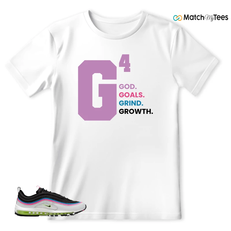 NIKE AIR MAX 97 NEON BLACK WHITE SNEAKER Matching Tees t-shirt