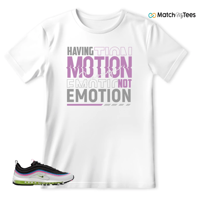 NIKE AIR MAX 97 NEON BLACK WHITE SNEAKER Matching Tees t-shirt