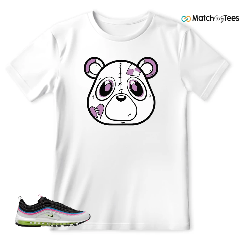 NIKE AIR MAX 97 NEON BLACK WHITE SNEAKER Matching Tees t-shirt