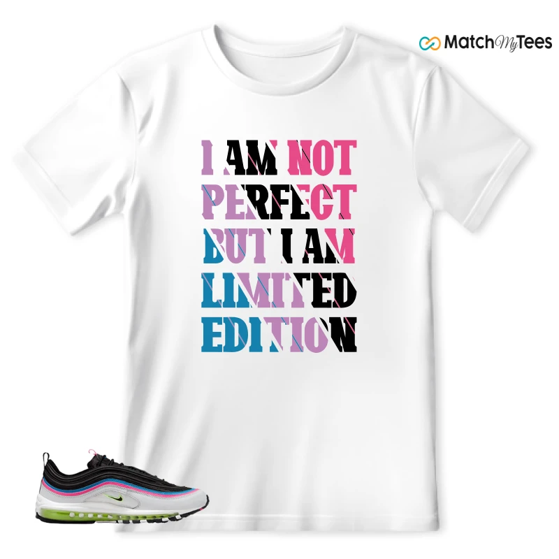 NIKE AIR MAX 97 NEON BLACK WHITE SNEAKER Matching Tees t-shirt