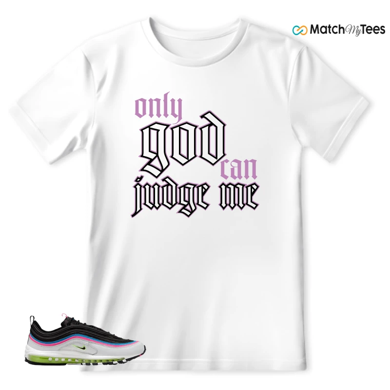 NIKE AIR MAX 97 NEON BLACK WHITE SNEAKER Matching Tees t-shirt