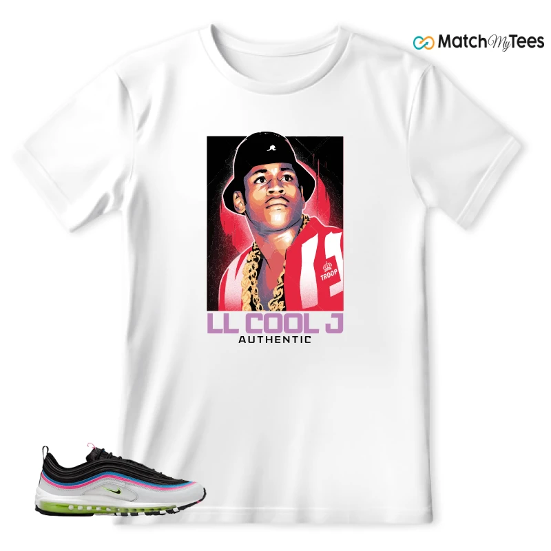 NIKE AIR MAX 97 NEON BLACK WHITE SNEAKER Matching Tees t-shirt