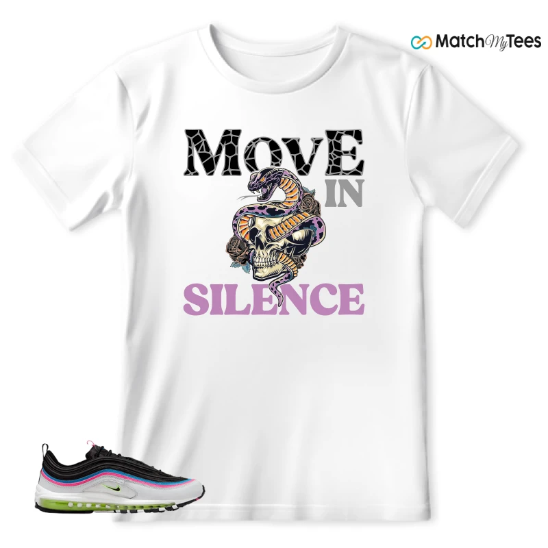 NIKE AIR MAX 97 NEON BLACK WHITE SNEAKER Matching Tees t-shirt