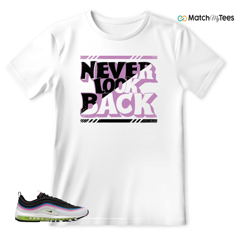 NIKE AIR MAX 97 NEON BLACK WHITE SNEAKER Matching Tees t-shirt