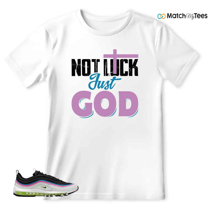 NIKE AIR MAX 97 NEON BLACK WHITE SNEAKER Matching Tees t-shirt