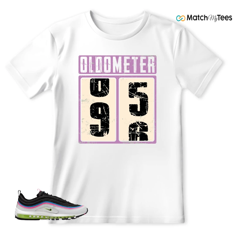 NIKE AIR MAX 97 NEON BLACK WHITE SNEAKER Matching Tees t-shirt